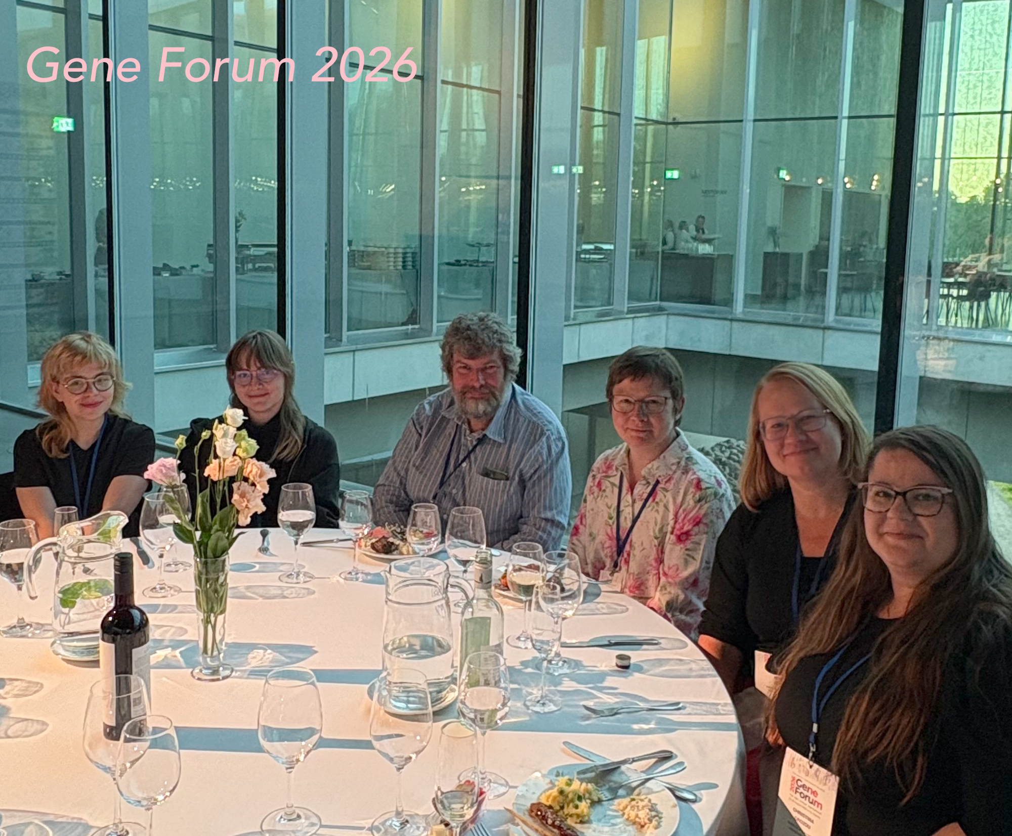 Members of the Sepp lab at gala dinner of Gene Forum 2026
